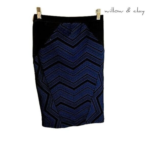 Willow & Clay‎ Women Elastic Waist Stretch Bodycon Midi Knee Length Pencil skirt - Picture 2 of 7